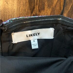 Likely metallic cocktail dress size 6